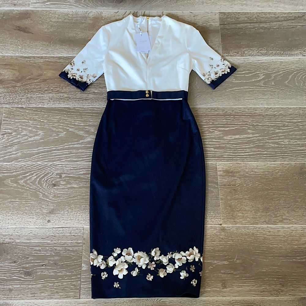 Ted Baker Dress. Size 1 (0/2 or small). New with Tag